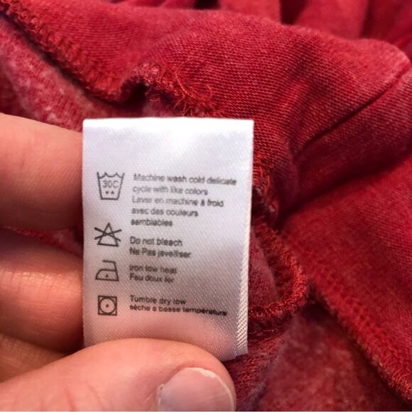 Chaser red ruffle sleeve knit top size 14 - Picture 7 of 13